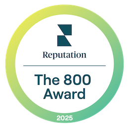 The 800 Reputation Award logo