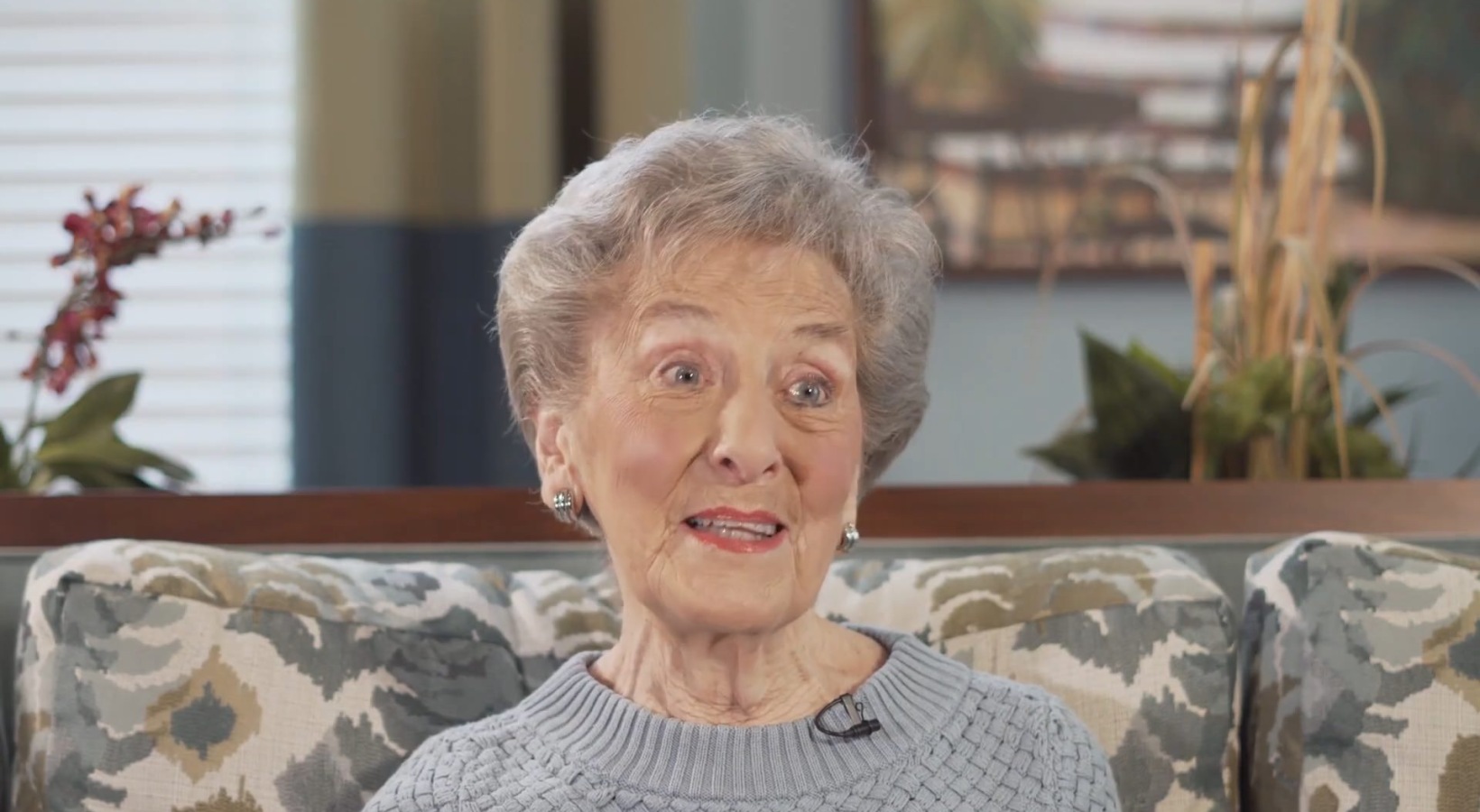 a person being interviewed